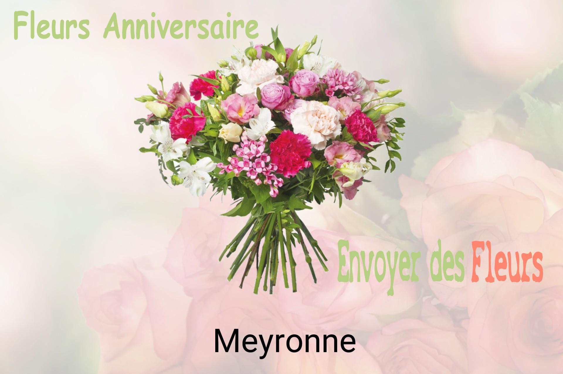 Bouquet de fleurs d’anniversaire livré à Meyronne